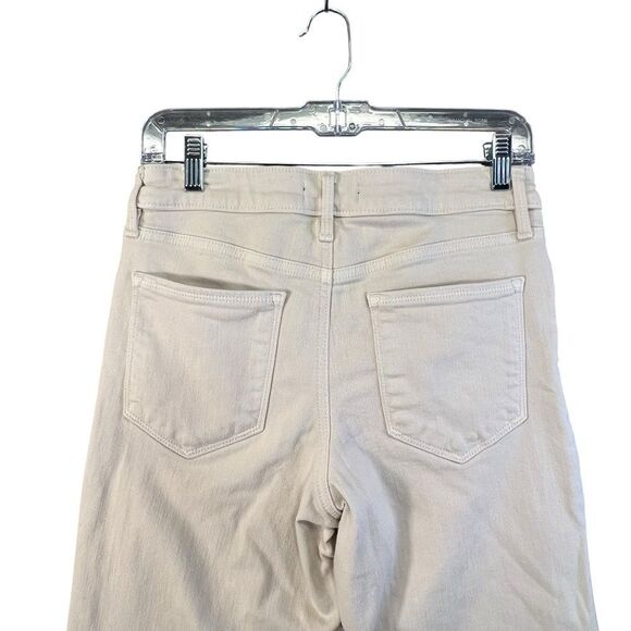 Athleta Women's Size 8 Beige neutral Flex Straight Cropped High Rise Jeans - Picture 7 of 16